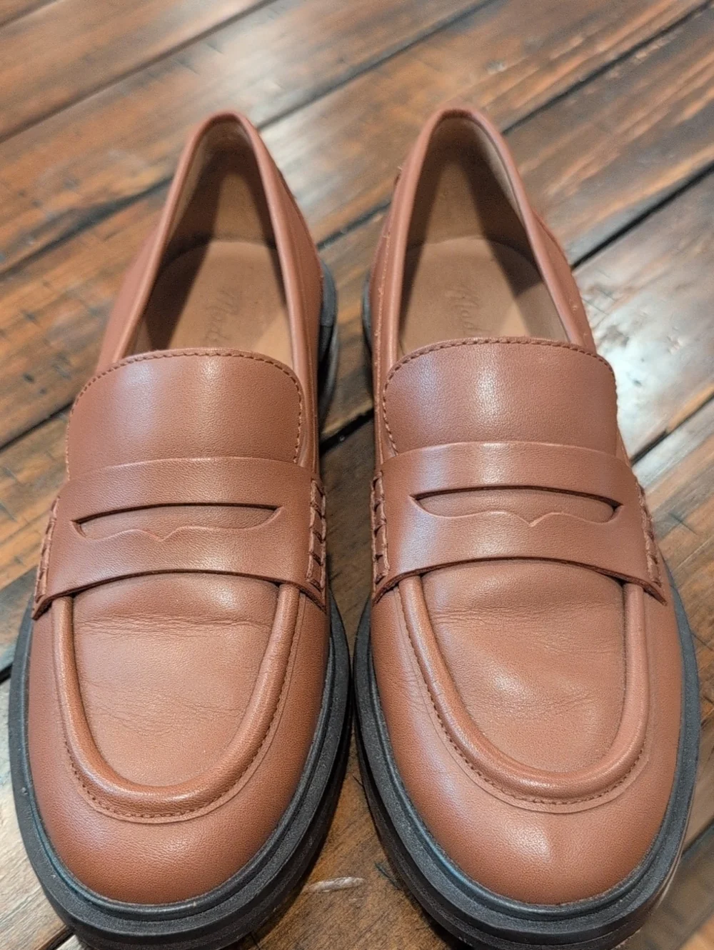 Madewell Vernon Leather Loafers Penny Loafer - Picture 3 of 9